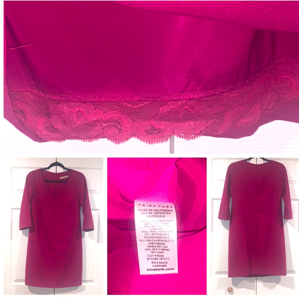 Magenta Trina Turk dress - fits like a 4 or 6